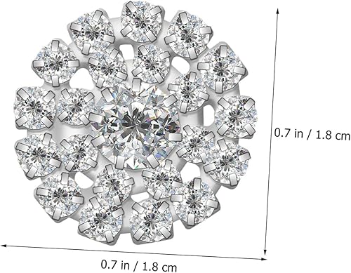 Miniatura 2 de MAGICLULU Botones de hebilla de diamantes de imitación para tapicería Botones de diamantes de imitación 12 piezas Botones de ropa Botones a granel