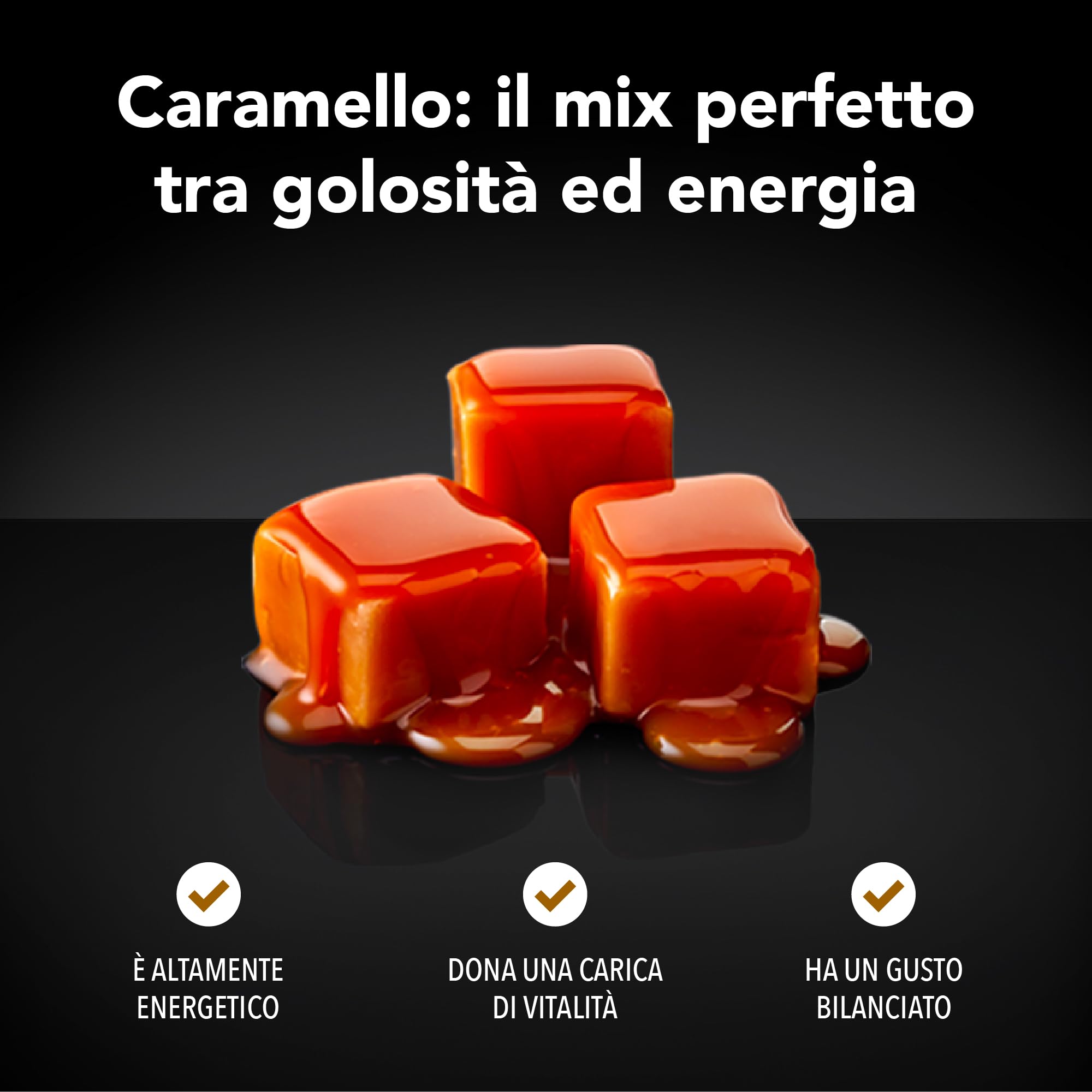 King Cup - 10 Confezioni da 10 Capsule di Caffè Espresso con Caramello, 100 Capsule in Alluminio Compatibili con Sistema Nespresso di Caffè Aromatizzato al Caramello in Capsule Salva Aroma da 5 Gr