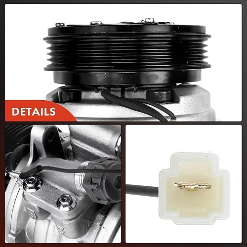 Miniatura 8 de A-Premium Compresor de aire acondicionado con embrague compatible con Suzuki X-90 1996-1998, Sidekick 1989-1994, Swift 1989-1994 y Geo Metro