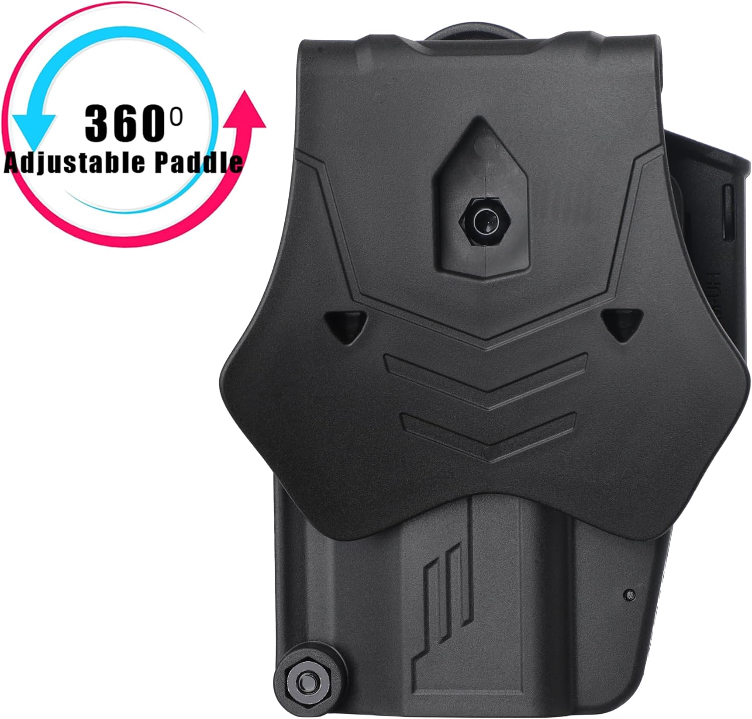 M P 9mm Holster fits S&W SD40VE/SD9VE, S&W M&P 2.0 9mm/40, Smith & Wesson M&P 9mm(Not Shield), OWB Paddle Tactical Gun Holster, Adjustable Cant, Quick Release - Right Handed