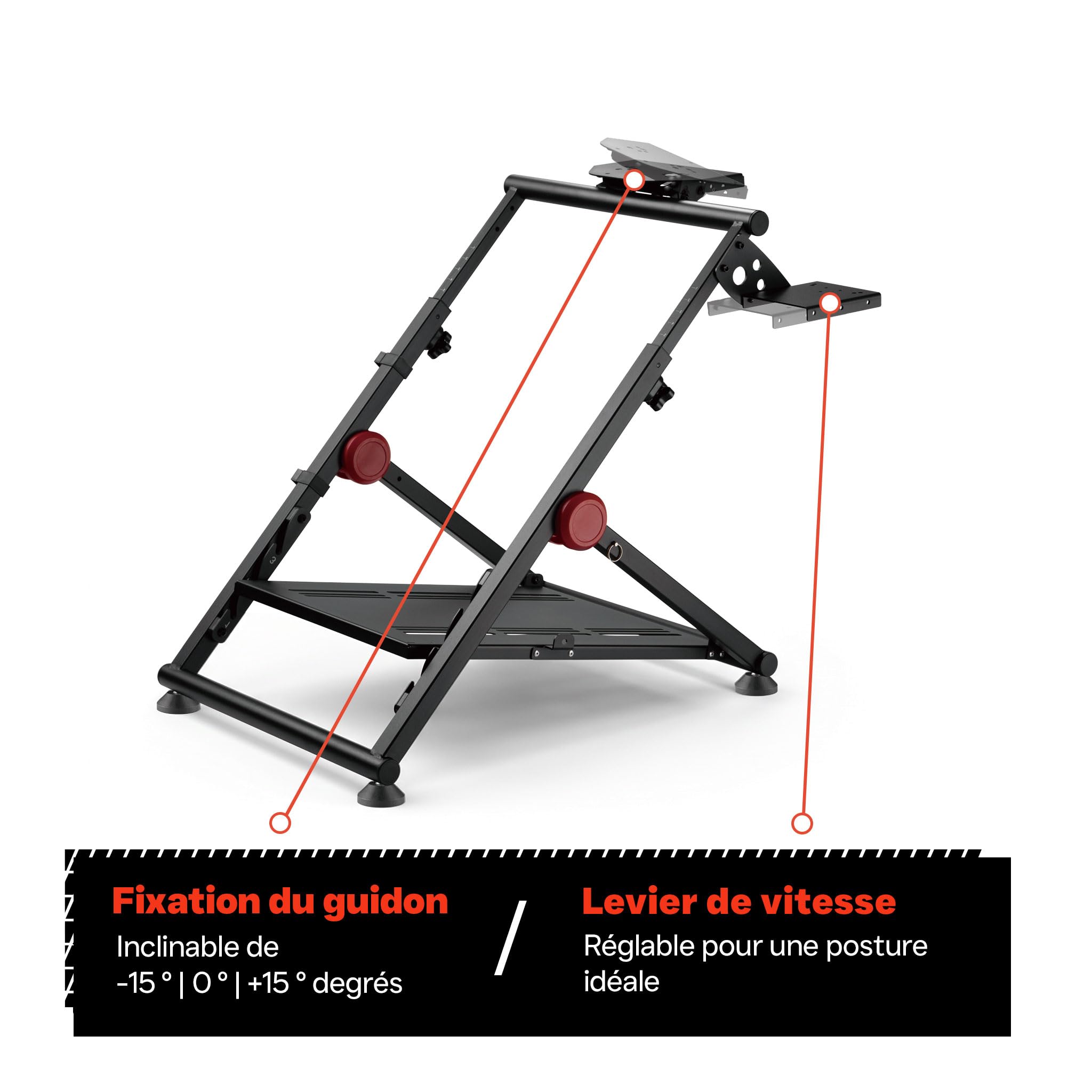VDD Compatible avec Logitech & Fanatec - Support de roue - Support de volant de course