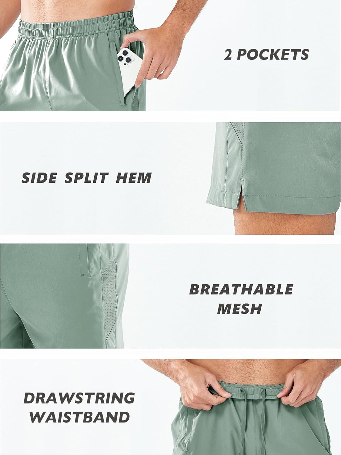 NORTHYARD Men's Running Athletic Shorts 5'' Workout Gym Tennis Short Quick Dry Lightweight Active Sports Basketball - Image 5