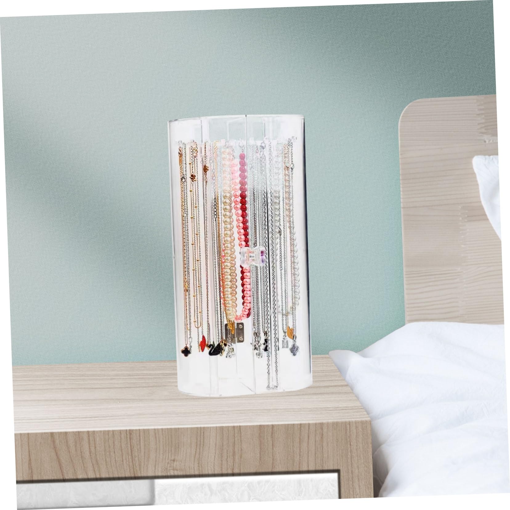LABRIMP Hängender Schmuckhalter Drehbarem Haken Schmuckorganizer für Armbänder und Weitere Accessoires für Schlafzimmer und Geschäfte