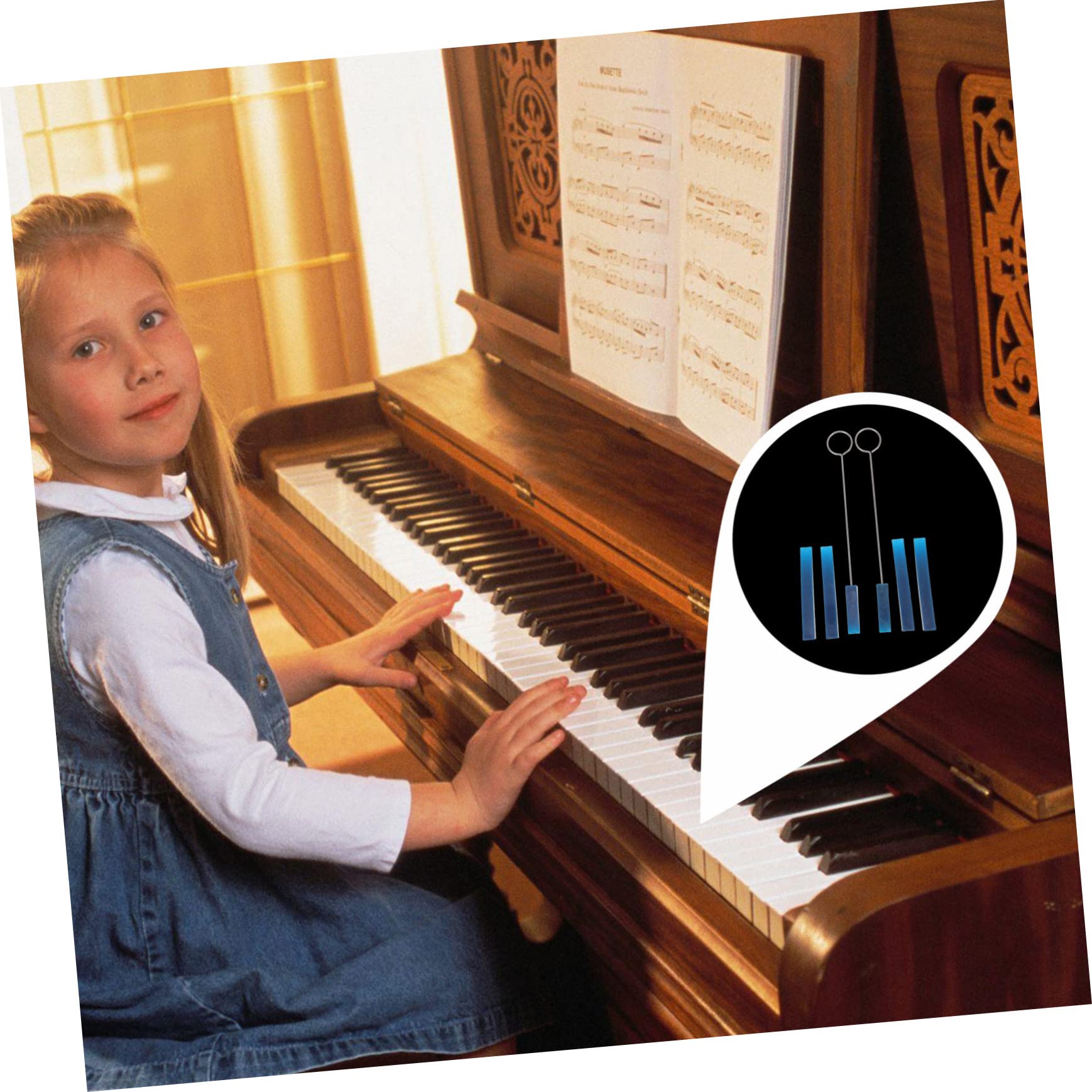 Muti Per Pianoforte In Gomma - 4 Pezzi A Forma Di Cuneo - Per Accordatura E Prove Silenziose