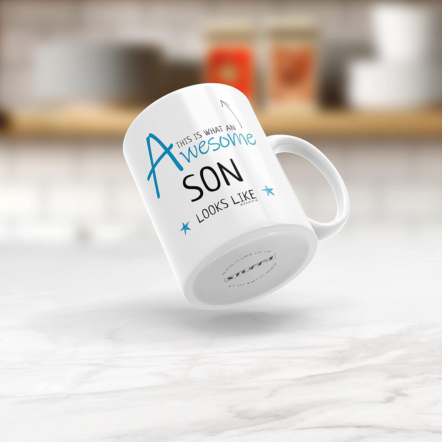 Stuff4 Son Mug, Birthday Gifts, This is What an Awesome Son Looks Like, 11oz Ceramic Dishwasher Safe Mugs, Birthday Gifts - Image 4