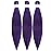 Kids Braiding Hair Pre stretched Purple Braiding Hair 16 inch Braid Hair for Kids