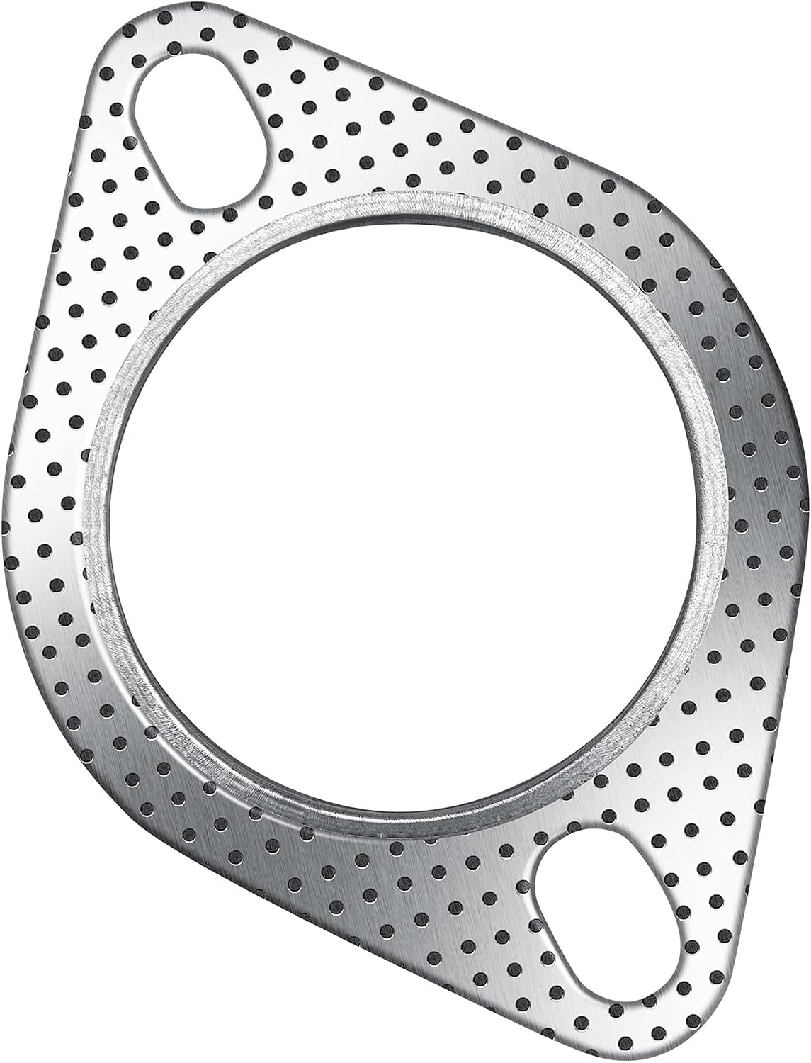 Strongthium 2Pcs 2.5" Exhaust Gasket 2 Bolt for 2.5 Inch Muffler Flange Manifold 120-06310-0002 High Temperature w/ 4Pcs Exhaust Bolts Repair kit for Cars Trucks
