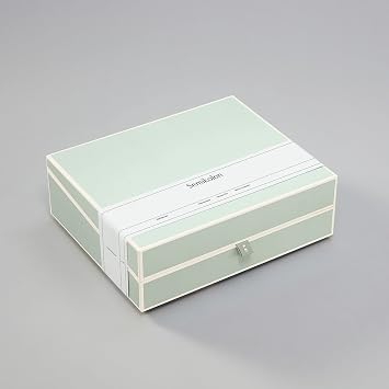Semikolon - Document Storage Box for A4 Sized Documents, Moss