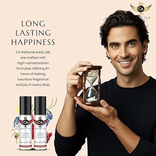 Miniatura 5 de CA Perfume Best Summer Perfume - Juego de perfumes para hombre (Invincible + Leau Issara Mikai + Guiltiness + Tweed irlandés verdoso + Eros) Aceites