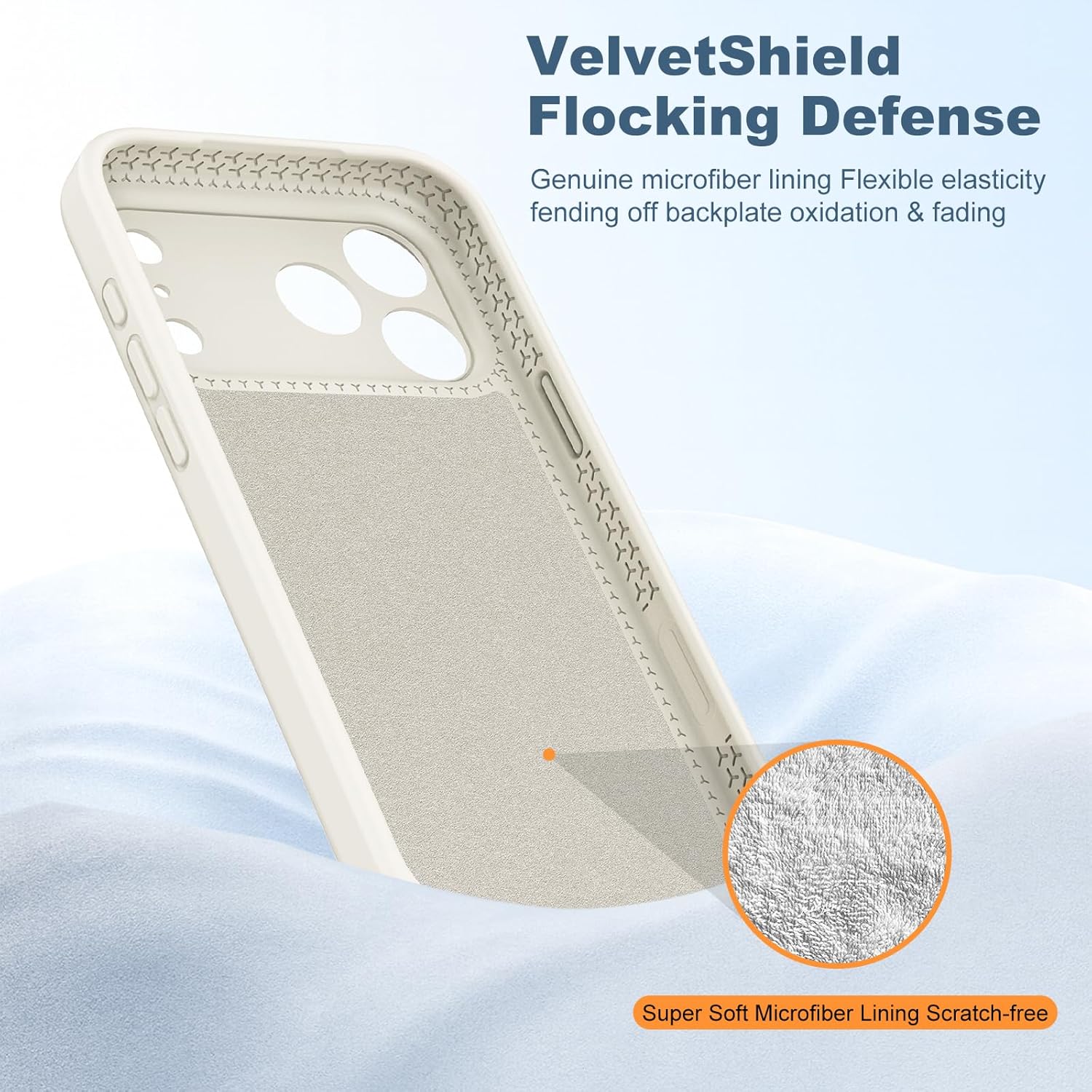 IYH Magnetic Case for iPhone 17 Pro Max 6.9" with Invisible Stand [16FT Military Protection] Liquid Silicone Cover, White - Image 4