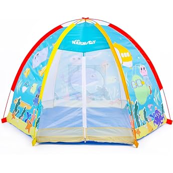 NARMAY Kids Play Tent Ocean Dome Tent Indoor Outdoor Fun - 182 x 152 x 121cm