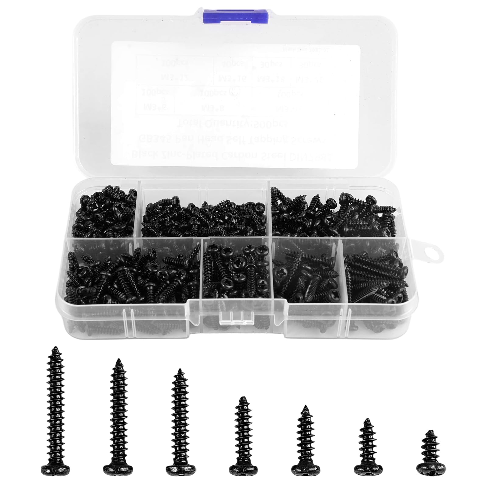 500 vis à tête ronde assortiment