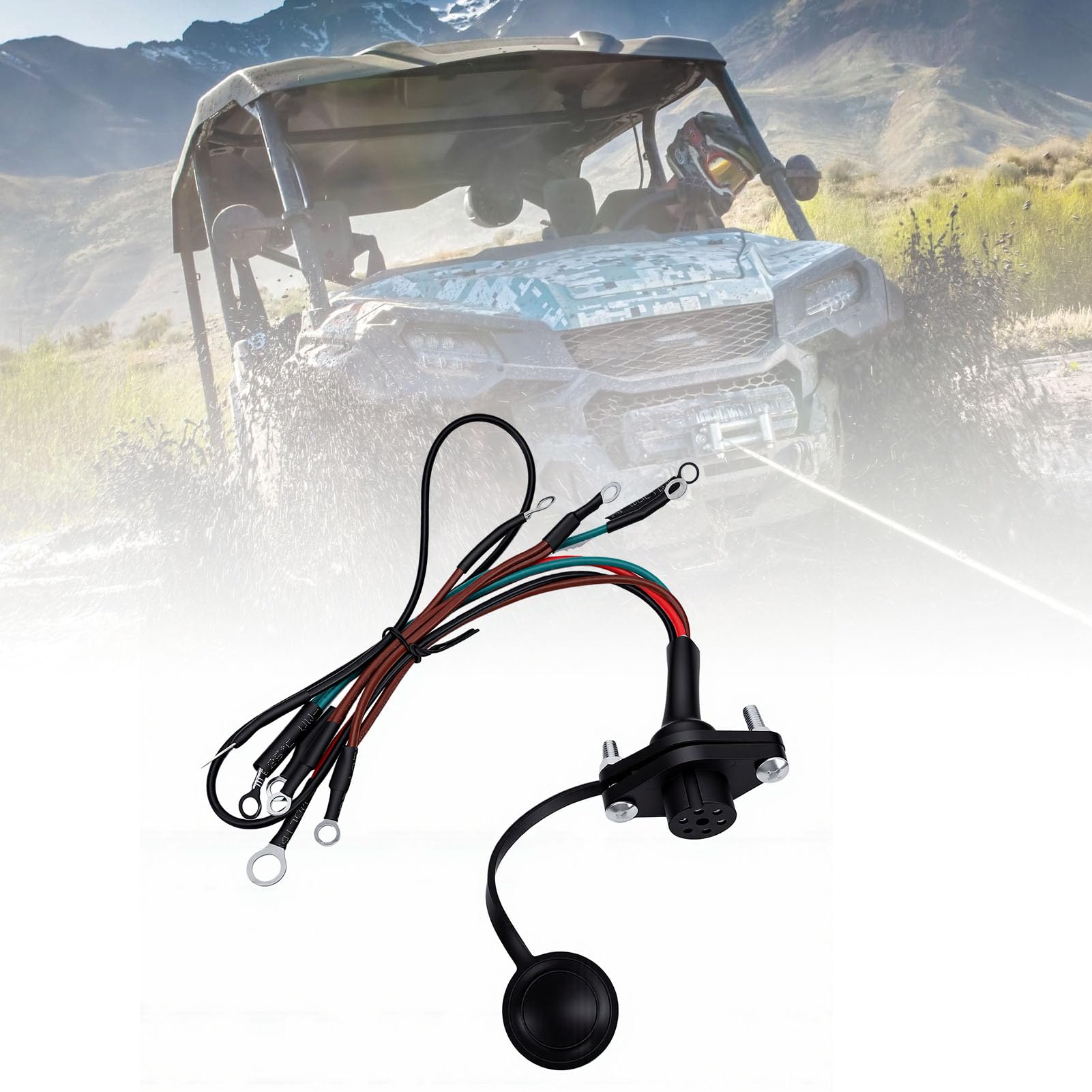 Winch Connector Socket Harness 39886 Piezas de Repuesto de Sellado a Prueba de Calor