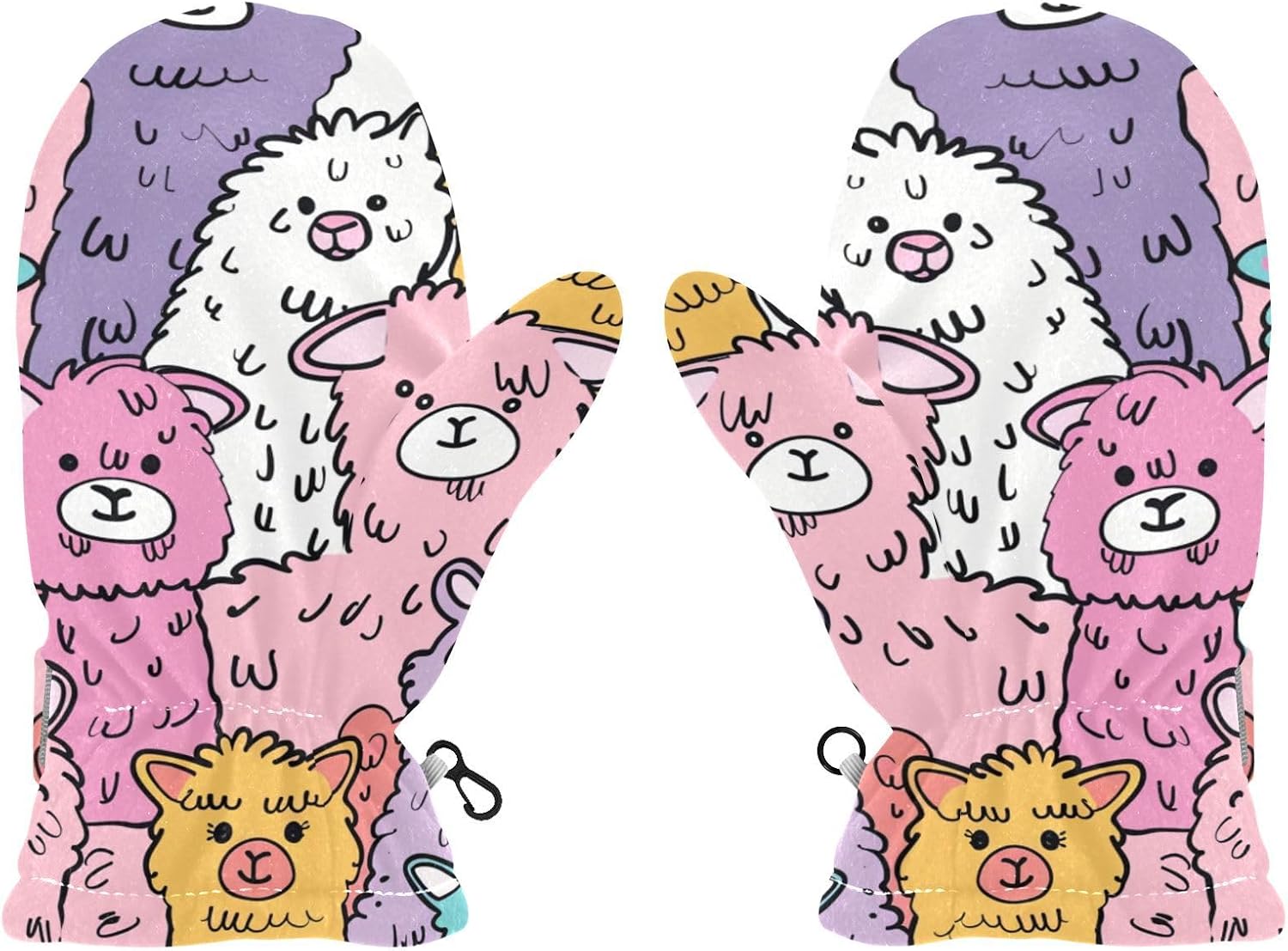 Cute color alpaca winter gloves for baby gloves, baby cold gloves