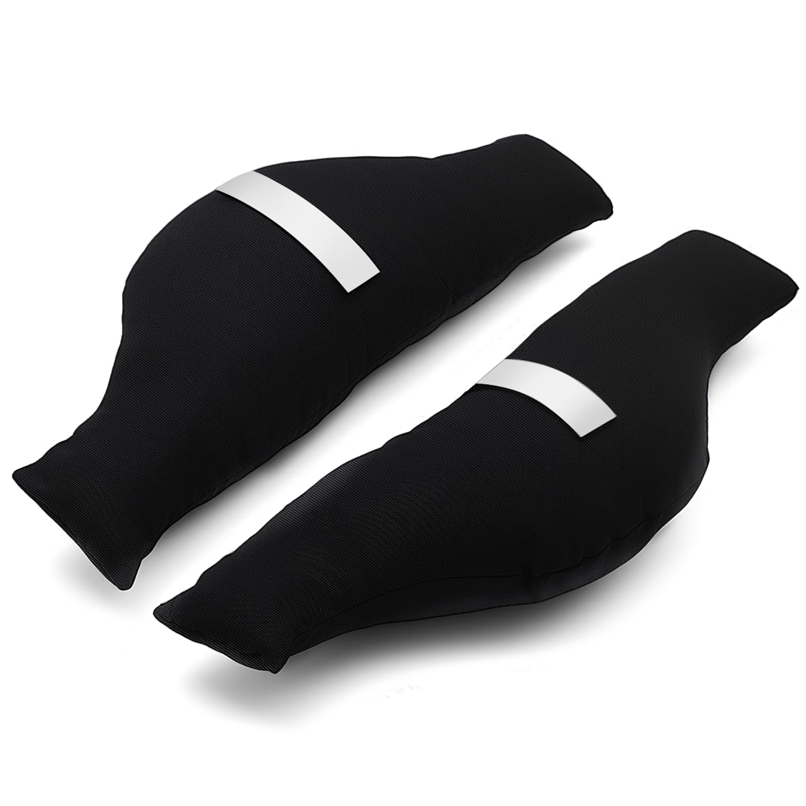 Ganeen 2 Pack Bass Drum Muffling Pillow Muffler with 12 Drum Dampeners Silicone Gel Pads for Cymbals Tone Control Snare Drumset Dampening, Reduce Overtones Ringing Studio Music Festival Performance