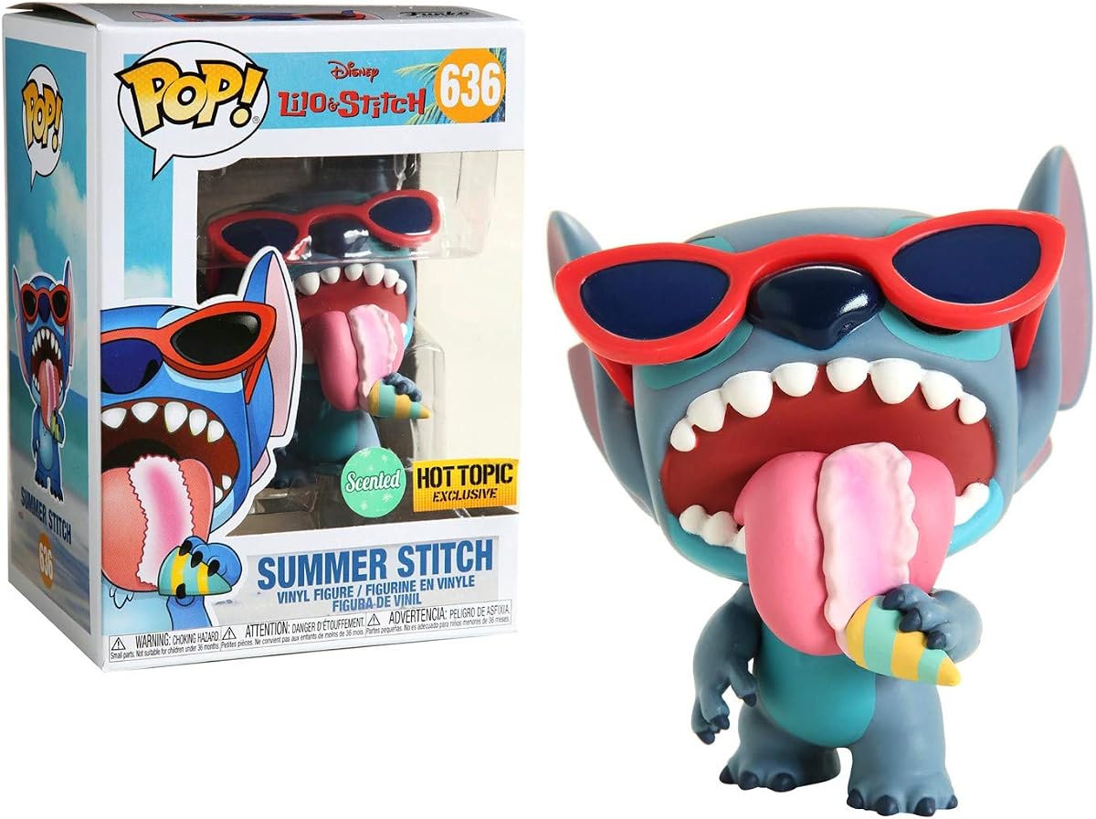 Disney Lilo & Stitch Pop! Summer Stitch (Scented) Vinyl Figure Hot Topic Exclusive Multi None