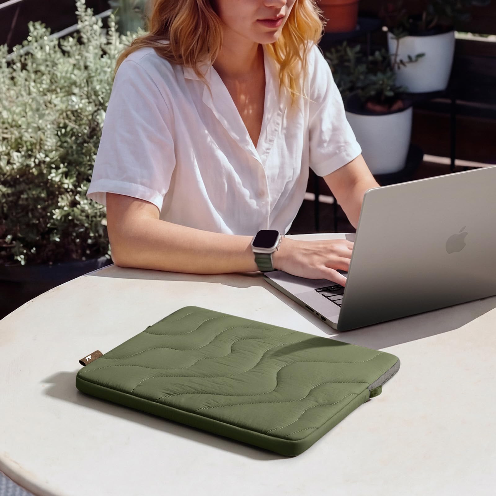 360 Protective Puffy Laptop Sleeve for 13-inch MacBook Air M5/A3449(2026)/M4/M3/M2 A3240 A3113, MacBook Neo A18 & MacBook Pro M2/M1, Quilted Soft Puffer Bag for 13-inch Surface Pro Copilot+PC thumbnail 20