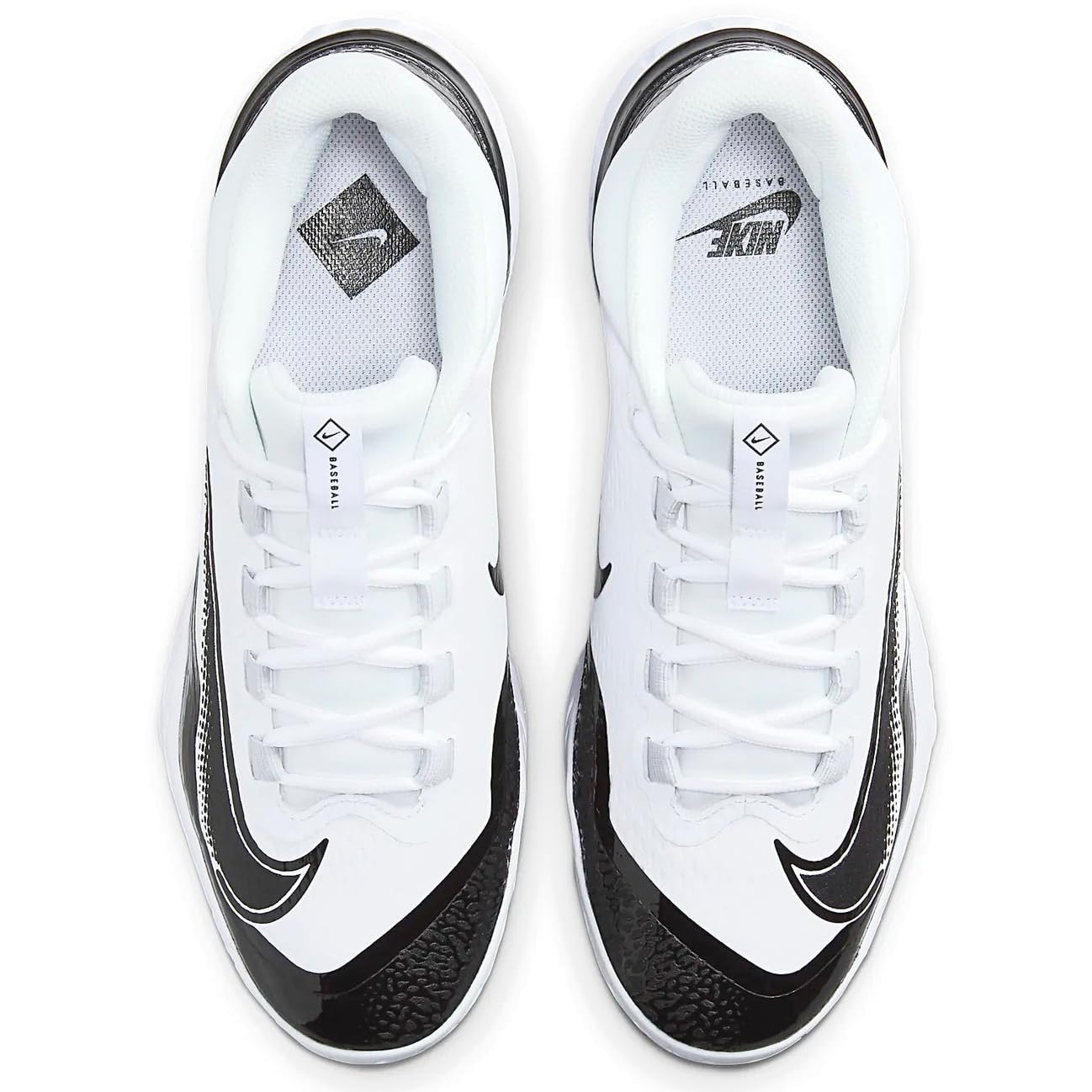 NIKE Alpha Huarache Elite 4 Low MCS Mens FD6255-101 (White/Black-), Size 11