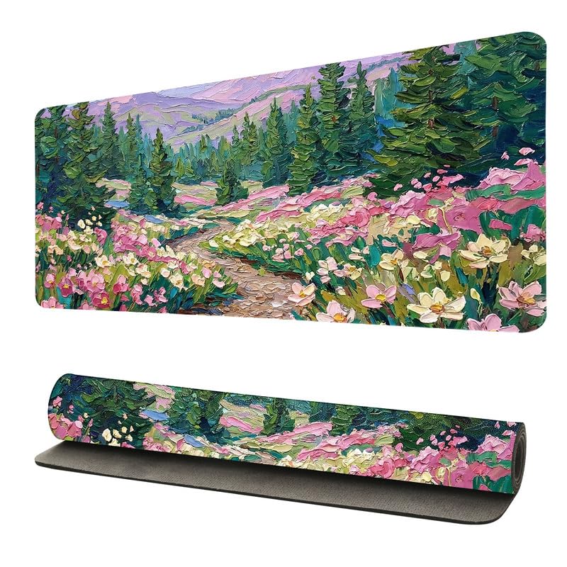 Tapis de souris grand modèle 80x40cm paysage bureau et jeux