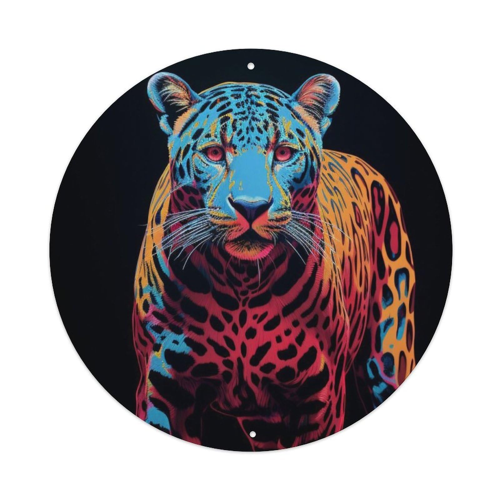 Leopard in The Dark Animal Metal Tin Sign