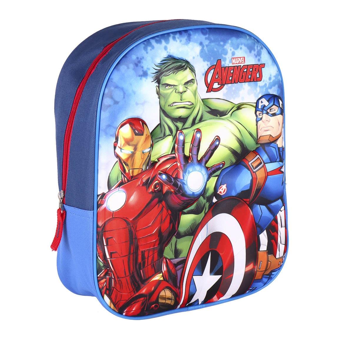 CERDÁ LIFE'S LITTLE MOMENTS Mochila niño, mochila infantil, The Avengers-Licencia Oficial Marvel, con cremalleras y asas muy comodas