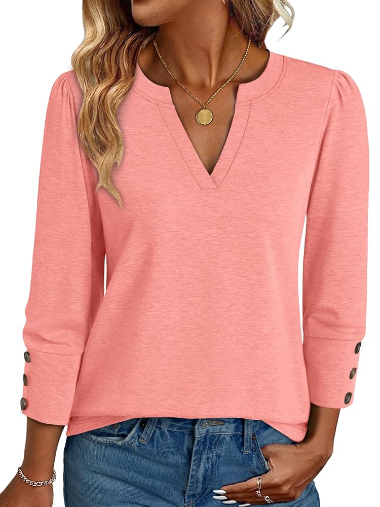 NORACORA 3/4 Length Sleeve Tops