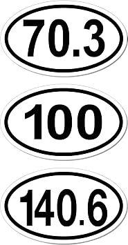 Runner Batch, 70.3, 100, Mile, 140.6, Ironman, Half, Runner, Pack, Dream, kit, Marathon, Batch, I Make Decals , 3 Pack, car, auto, Truck, Pick up, Window, 3"x5" Oval Euro, Decal, Sticker