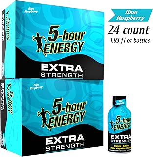 5-hour ENERGY Shot, Extra Strength Blue Raspberry, 1.93 Ounce, 24 count - coolthings.us