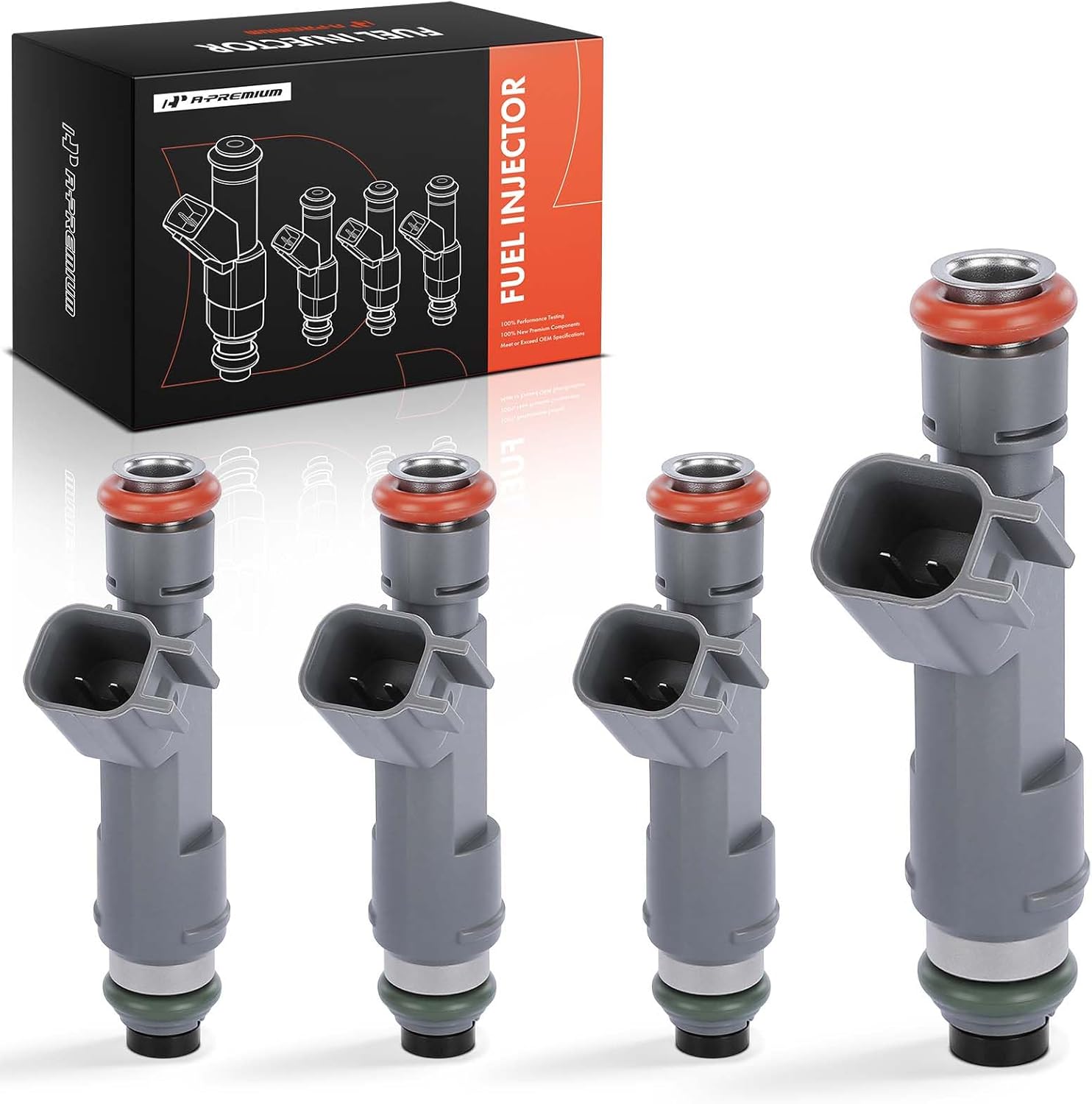 A-Premium Fuel Injectors Compatible with Chevrolet Malibu 2010-2012, HHR 2009-2011 & Pontiac G6 2010, 2.2L 2.4L, Set of 4, Replace# 12613412