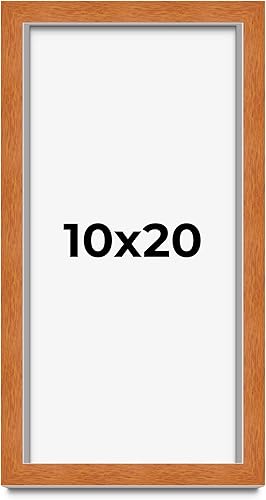 Miniatura 159 de Marco marrón de 18 x 24 pulgadas, marco de madera maciza de nuez de miel, ancho de moldeo de 0.875 pulgadas, profundidad de rabo de 0.875 pulgadas