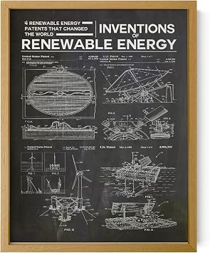 Wallbuddy Renewable Energy Patent Poster | Solar Collection, Wind Power