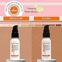 Vista 7 de Sun Laboratories By Giesee Face Self Tanner Dark - Loción autobronceadora para bronceado gradual, sin sol, gotas y niebla facial de primera calidad
