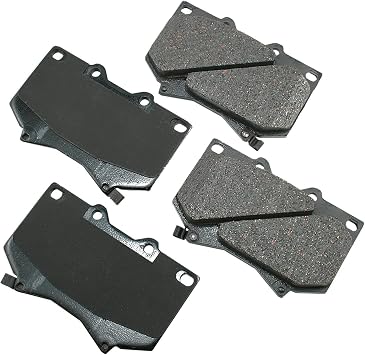 Akebono ACT812 Proact Ultra Premium Ceramic Disc Brake Pad kit , GREY