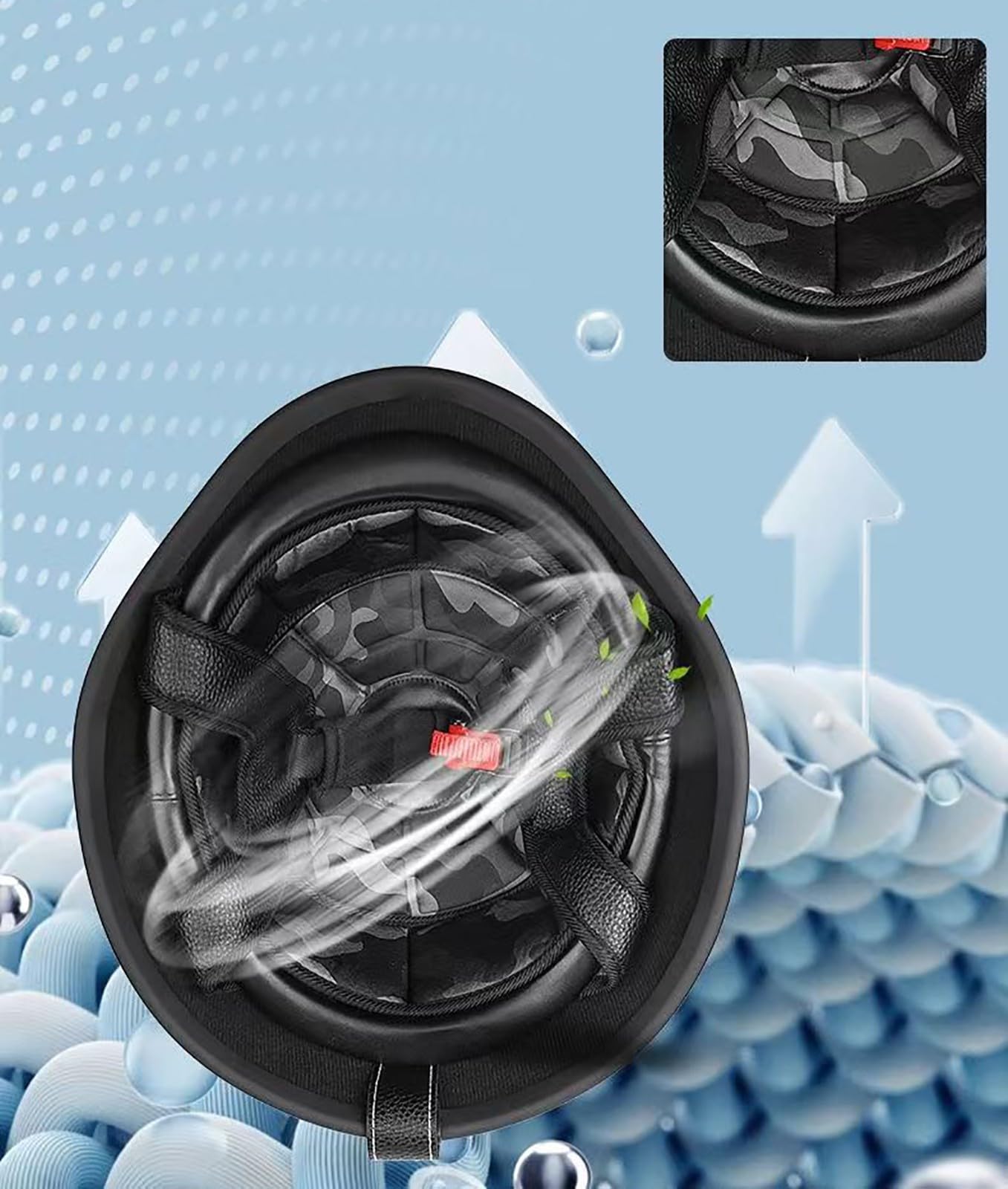 Kask motocyklowy dla dorosłych mężczyzn i kobiet, kask motocrossowy w stylu niemieckim, do połowy czaszki, z homologacją ECE, do skuterów, skuterów, skuterów, skuterów, skuterów, skuterów, skuterów, z