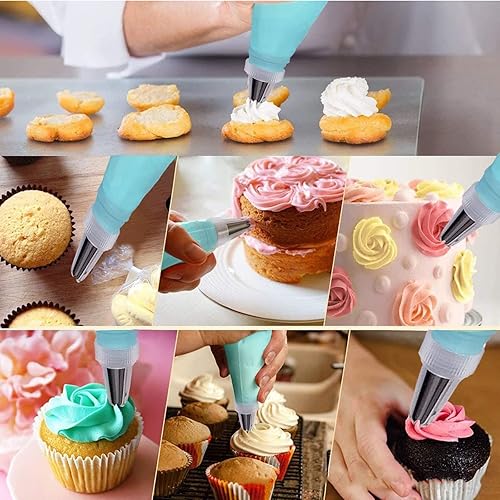 Miniatura 14 de VolksRose 30 moldes de cuerno de crema, kit de tubos de forma de canoli, acero inoxidable, 20 piezas en forma de cono y 10 moldes para hornear