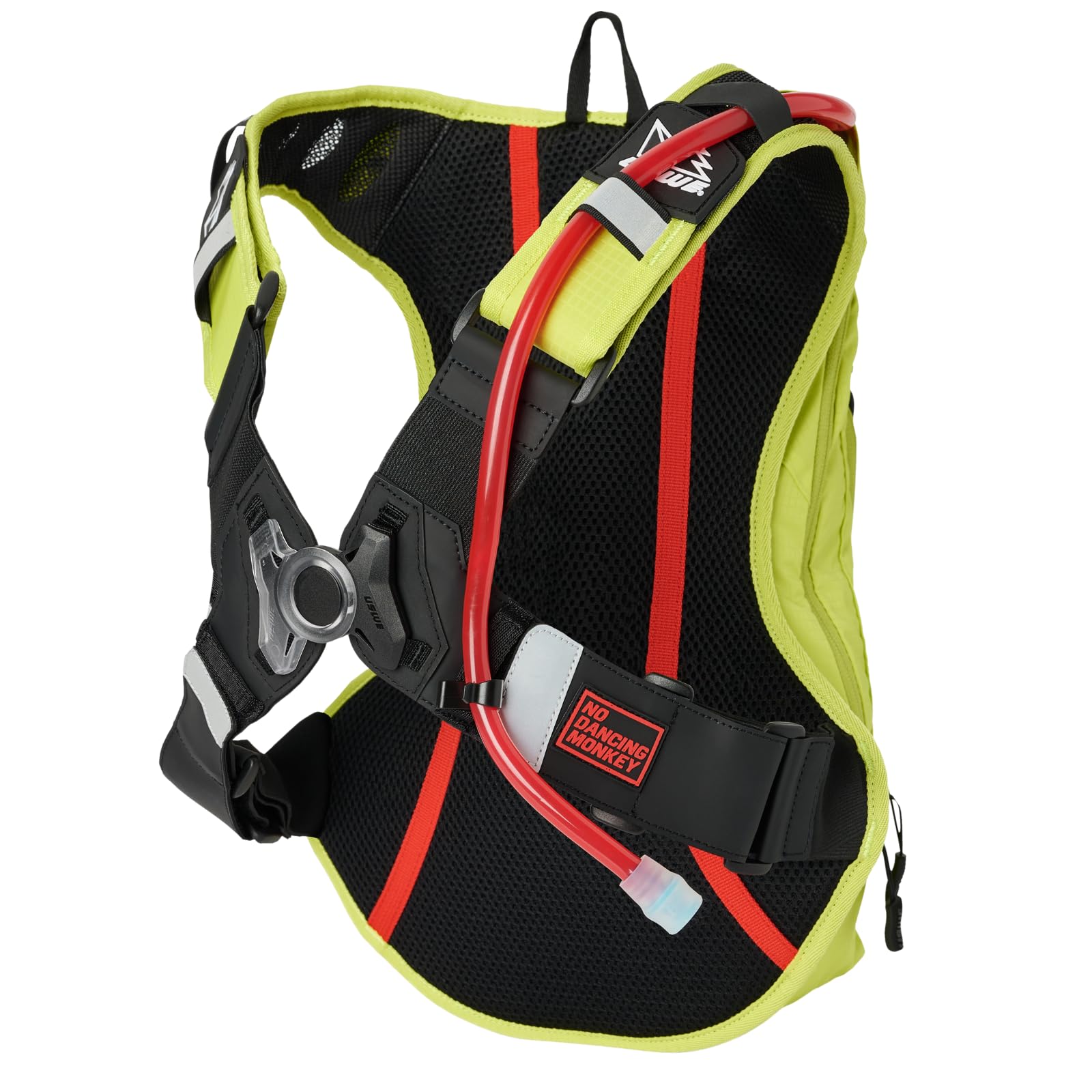 USWE Outlander Moto Hydration Pack, Running, Hiking Hydration Backpack with Water Bladder, Hydropack for Men and Women, Backpack Gear and Equipment for Cycling, MTB (Crazy Yellow, 9L)