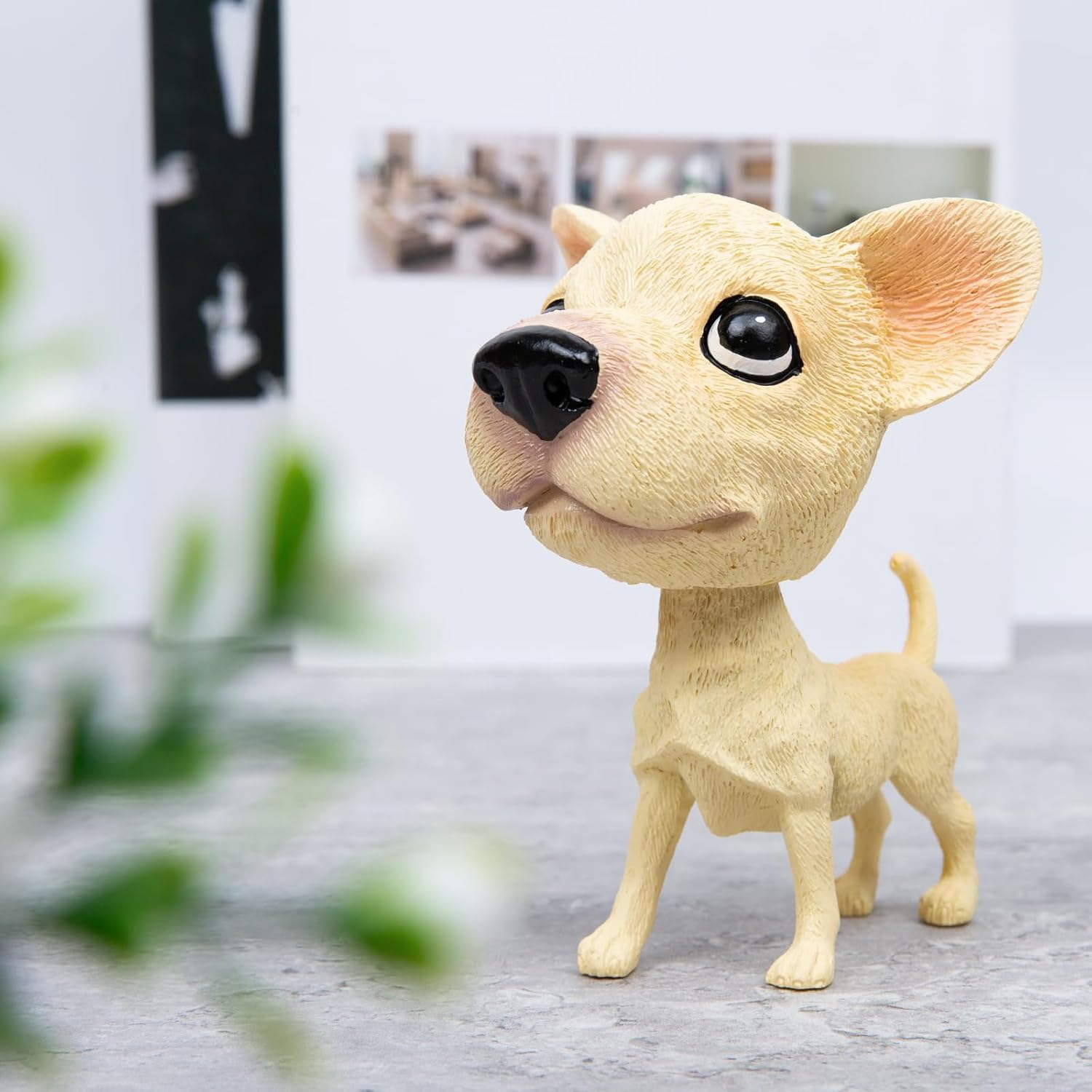 Bobble Head Dogs for Car Dashboard Cute Shaking Heads Doggy Puppy Car Decoration (Chihuahua)