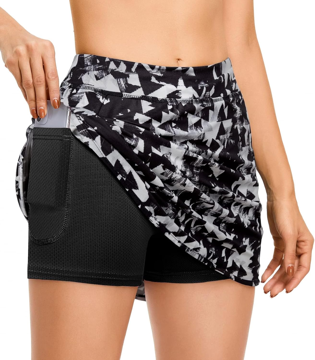 CHICHO Women's Athletic Skirt Tennis Skort with Pockets Golf Skirts Workout Running Sport Skorts - Image 3