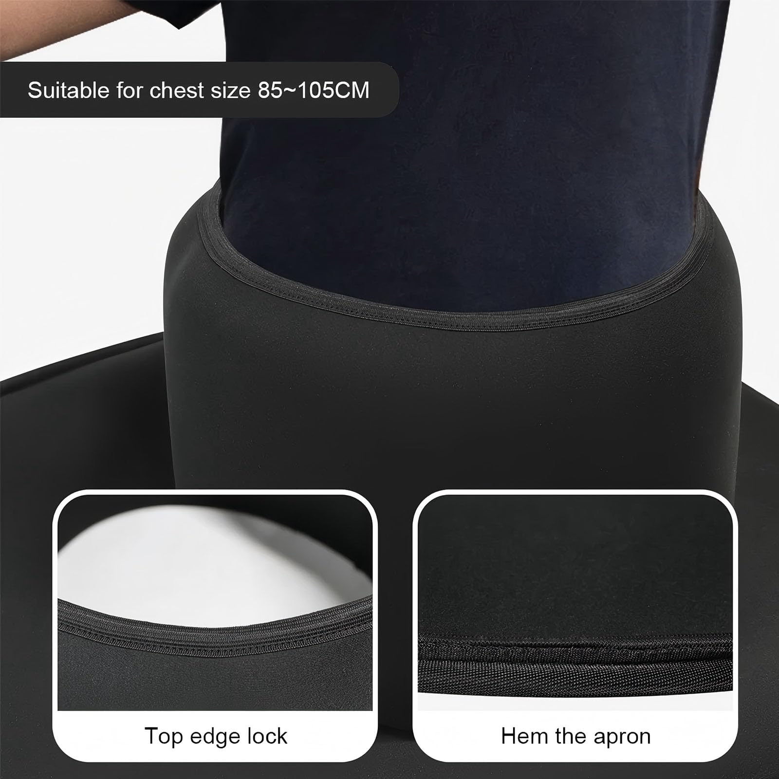 Protector antisalpicaduras ajustable de neopreno, cubierta impermeable para kayak y cabina de hasta 90 x 52 cm, cintura elástica, protección para raquetas de remo, accesorios para kayak