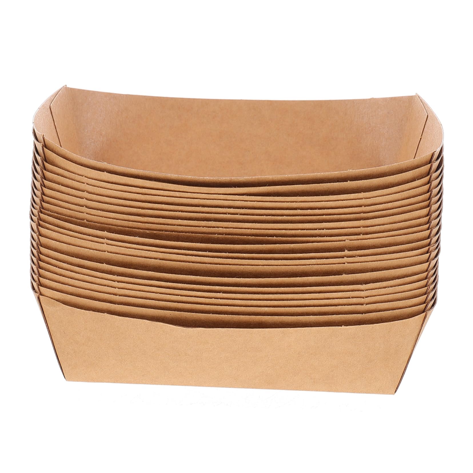 STOBAZA Take Out Food Box Grease-proof Paper 100pcs Paper Food Box for Frying Snacks Snack Packaging