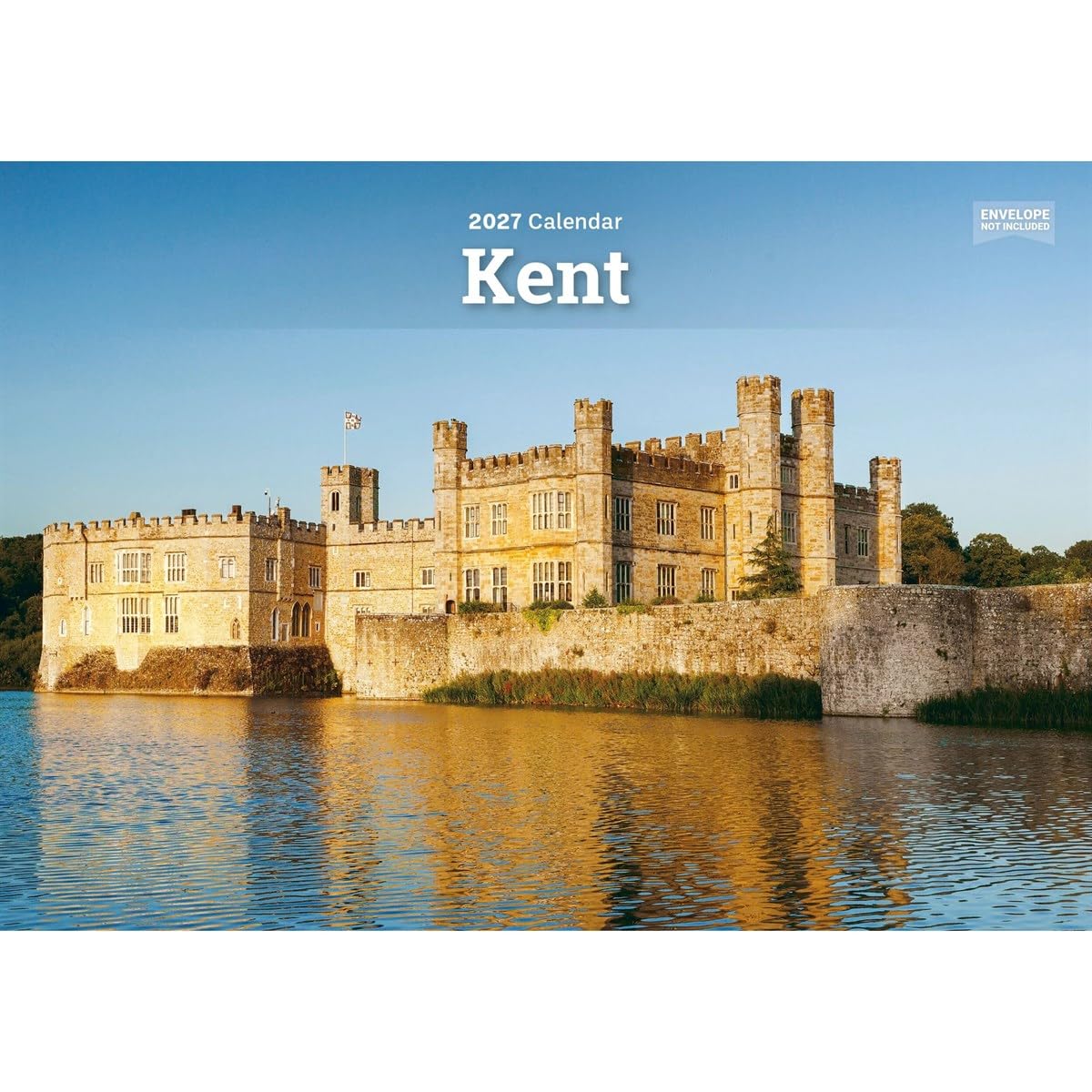Carousel Worldwide Kent 2027 Wall Calendar, A5 Format, 12-Month Monthly Calendar, Full-Color Kent Photography