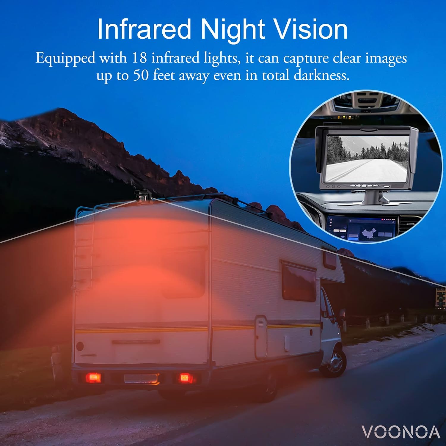 AHD 1080P HD Backup Camera, IP69 Waterproof IR Night Vision Wide View Angle Reversing Rear View Camera with GX12 M12 4 Pin Connector for Monitor, for RV Truck Trailer Pickup Camper Bus Van Tractor