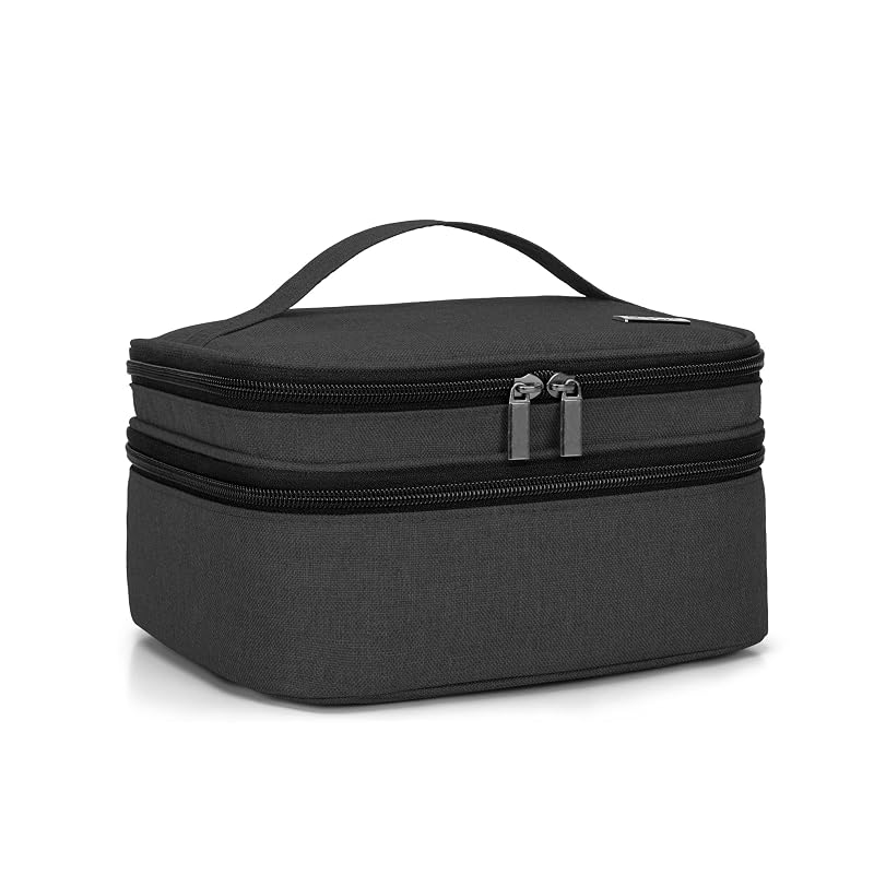 LUXJA Estojo de Viagem para Esmaltes com Dupla Camada, Preto, Capacidade para 30 Frascos
