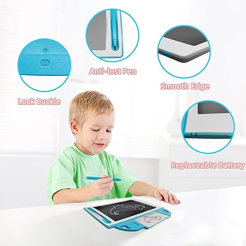 Miniatura 3 de Tableta de escritura LCD de 8.5 pulgadas para niños, bloc de dibujo colorido para niños de 1-3, 3 a 5 años, juguetes de viaje por carretera