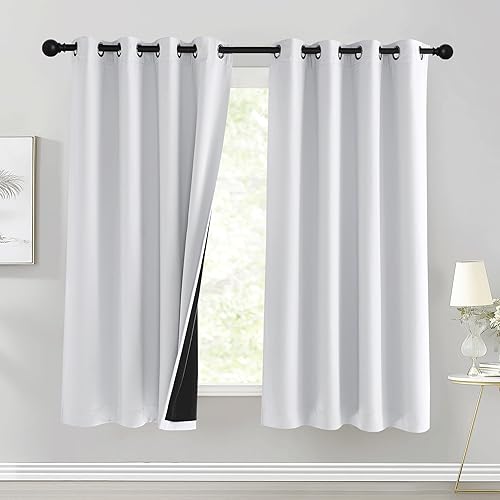 Miniatura 27 de Pony Dance - Cortinas 100% de opacidad, cortinas gruesas de doble capa con bloqueo de luz, cortinas térmicas aisladas que reducen el ruido para