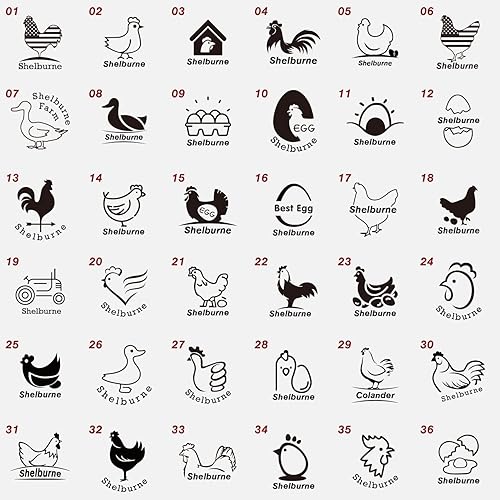 Miniatura 2 de Sello de Huevo, Sello de Huevo Personalizado, Sello de Huevo Personalizable, Sellos de Huevo para Huevos Frescos, Sello de Huevo Fresco de Granja