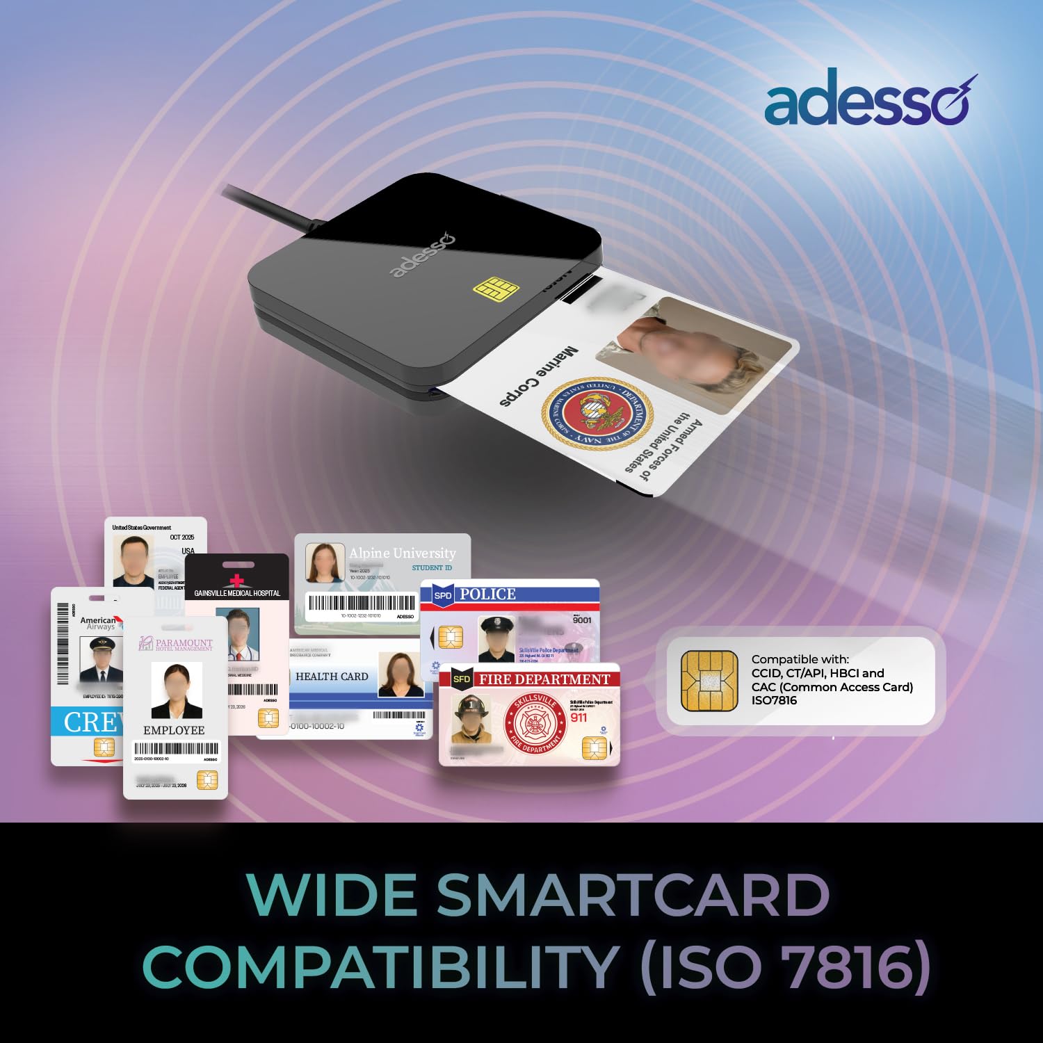 Smart Card Handbook 第2版 洋書 専門書 Amazon.com: Adesso SCR-400 USB-C Smart Card Reader, ISO 7816