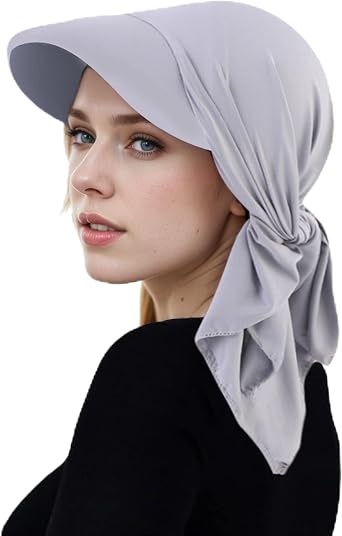 Headscarf Baseball Cap for Men Women, Ethnic Turban Sun Visor Hat Hair Loss Summer Beach Outdoor Sport Cap