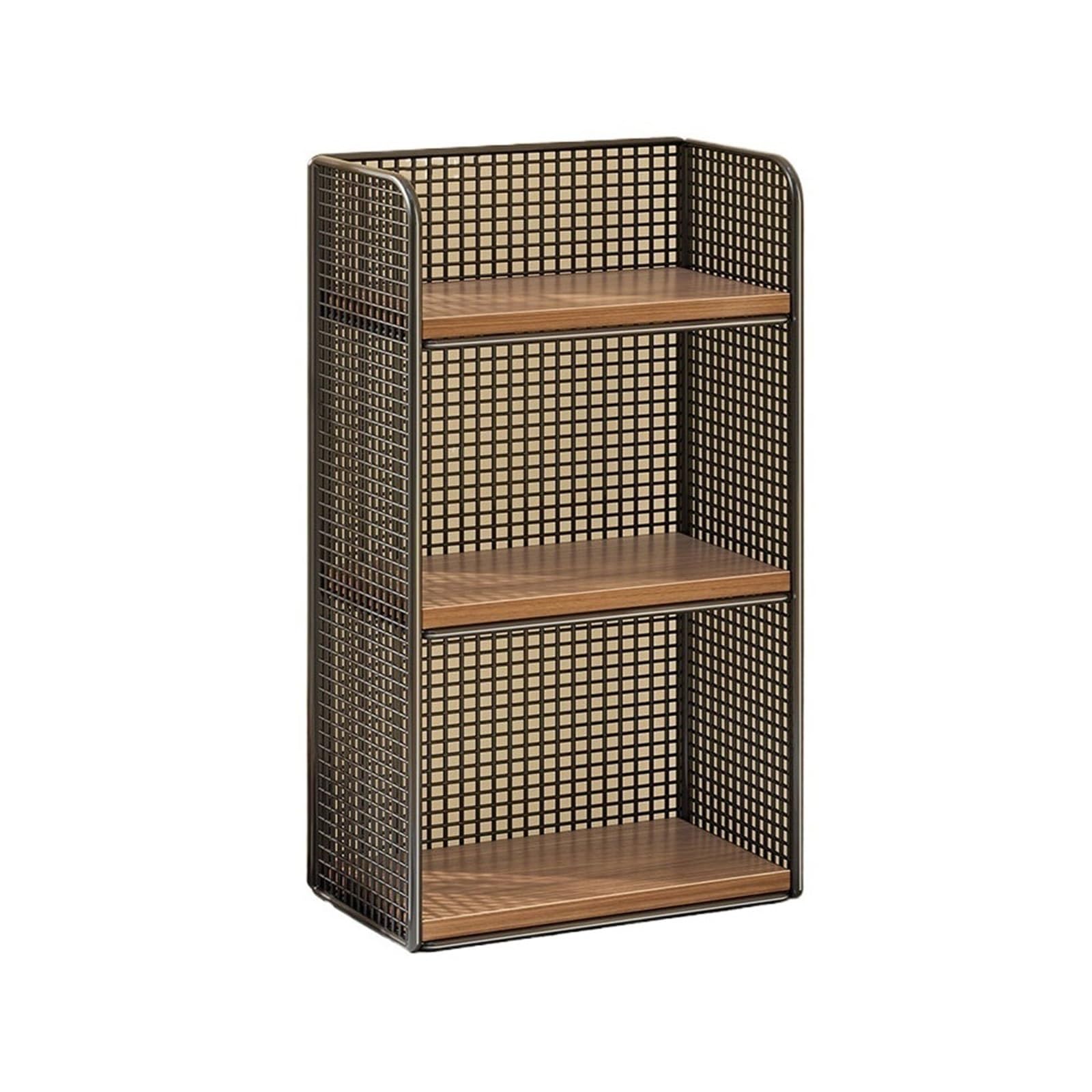 Cenz-888 Portable Bookshelf Three Layer Vertical Desktop Iron Office Bookshelf Home Organizer Shelf Storage Rack
