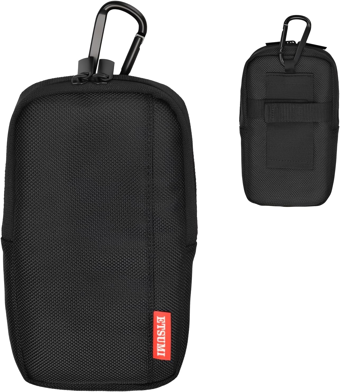 Itsumi VE-3587 Smartphone Pouch, Mono Pouch, Carabiner, Backpack, Shoulder Belt, Waist Belt, Attachable, Compatible with iPhone, Galaxy, Google Pixel, Xperia, etc., Universal Smartphone Case, Khaki
